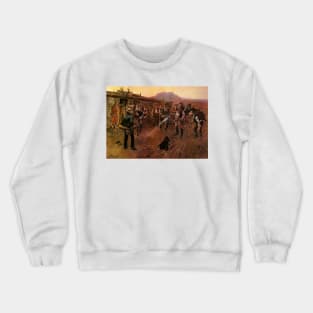 “The Tenderfoot” by Charles M Russell Crewneck Sweatshirt